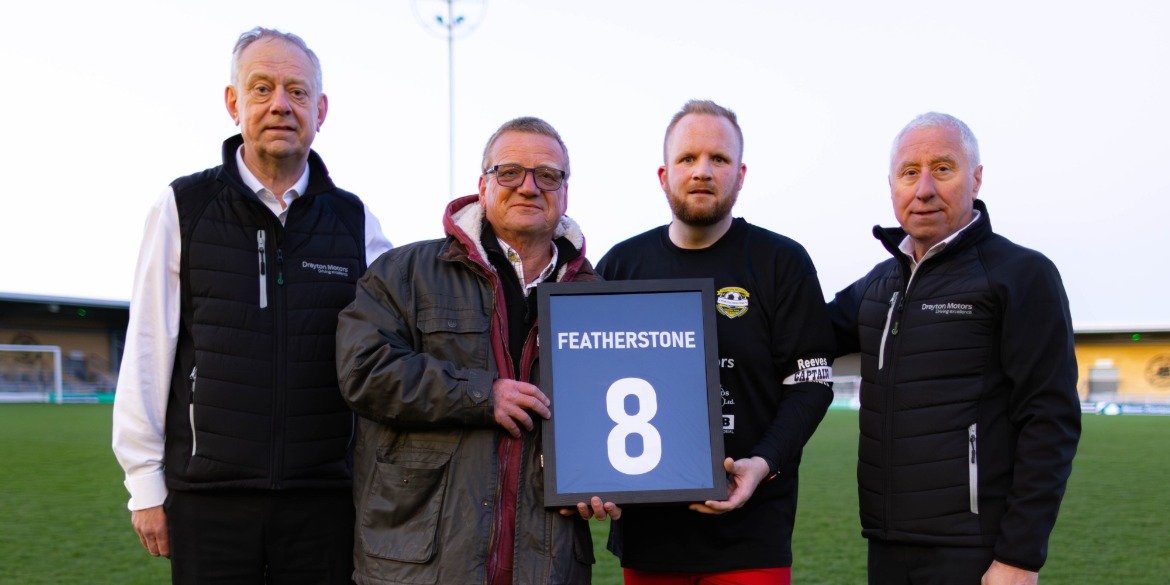 Ryan's Dad, John with Chris Roberts (Managing Director), Jason Carter (Organiser and Head of Business) and Robin Wi